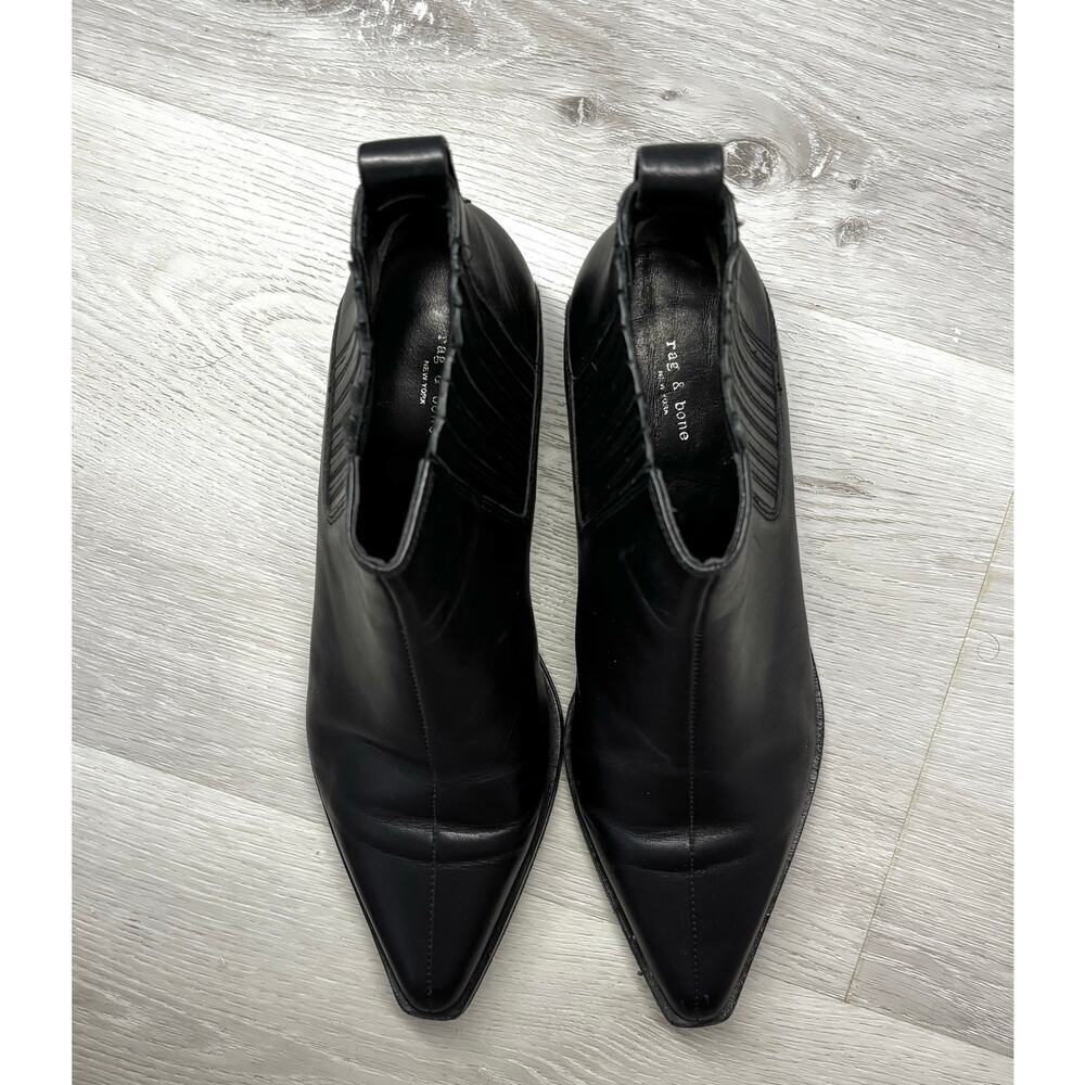 RAG & BONE Leather Ankle Bootie - Picture 3 of 5